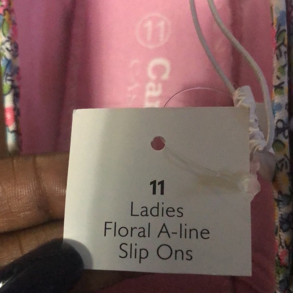 Floral canvas slip on - Picture 4 of 4